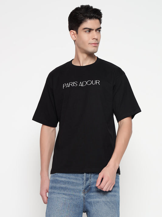 Paris Adour 100% Cotton Puff Print T-shirt For Men